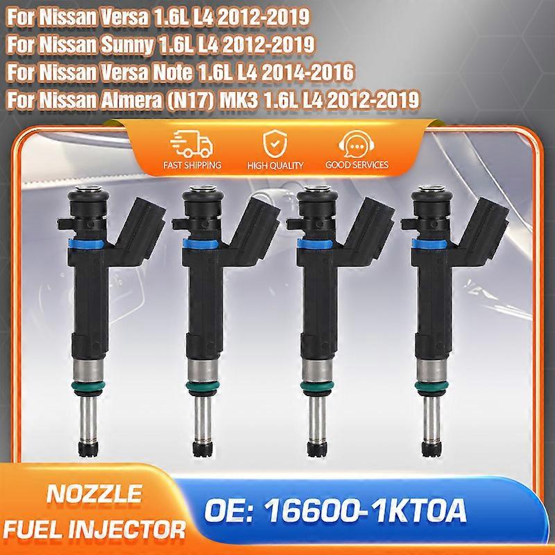 Kompatibler Kraftstoffeinspritzer 16600-1kt0a Für Nissan Versa, Nissan Almera N17, Nissan Sunny (2012–2019) Und Nissan Versa Note (2014–2016) 1,6l L4