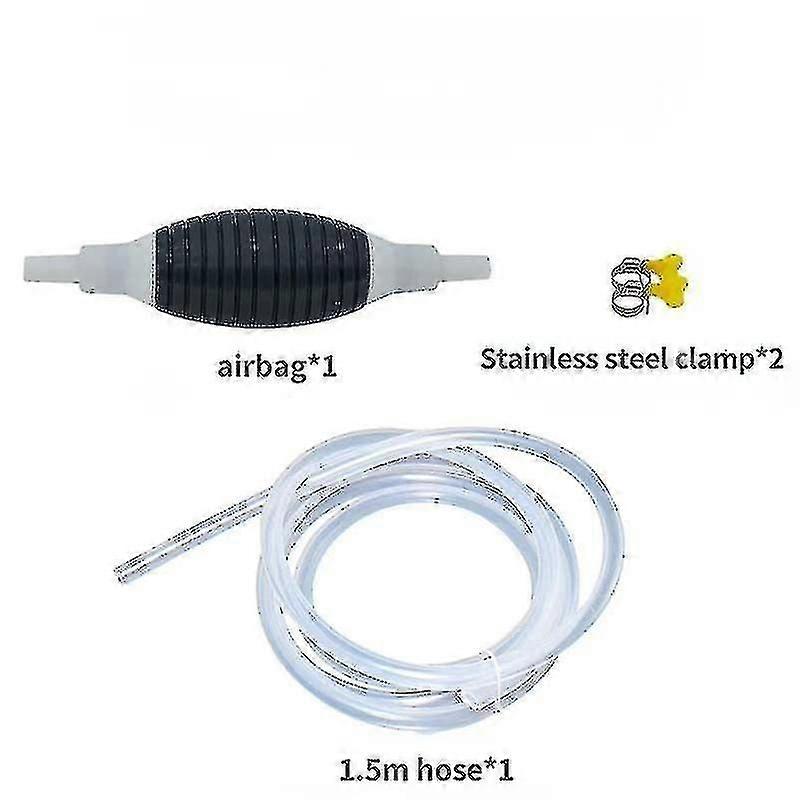 Starlight-1,5 M Manuelle Ansaugpumpe Für Kraftfahrzeugkraftstoffe, Kompatibel Mit Benzin, Diesel, Öl, Wasser Und Anderen Flüssigkeiten.