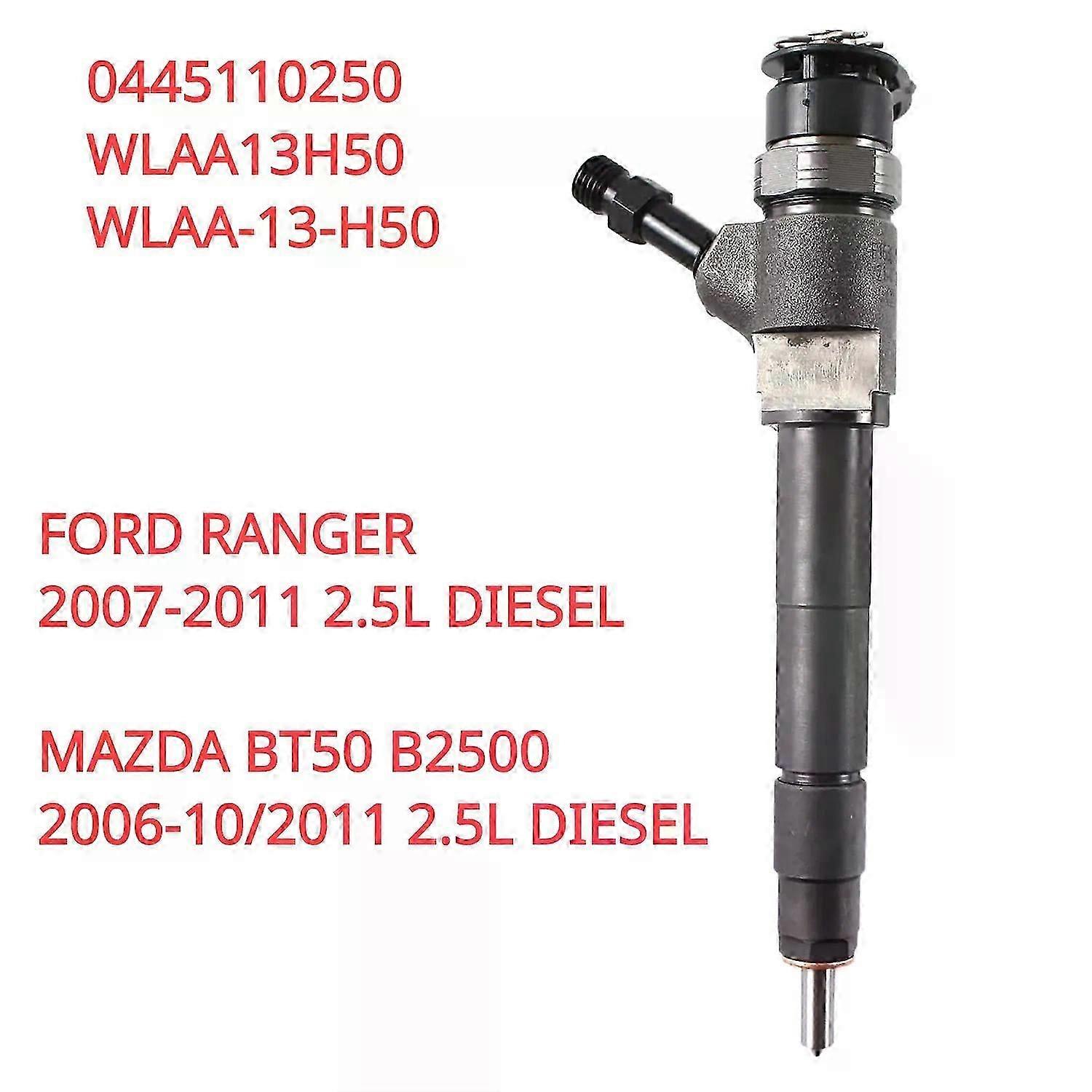 0445110250 Neue Diesel-einspritzdüse, Kompatibel Mit Mazda Bt-50 Und Ford Ranger 25l (2006-2011) Wlaa-13-h50