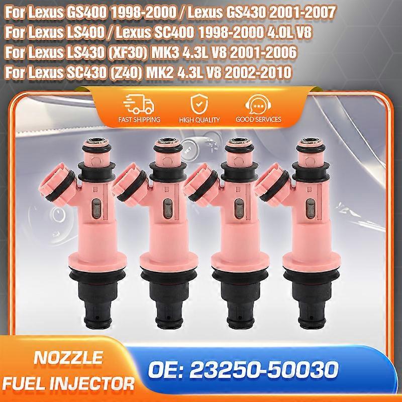 Kraftstoffeinspritzdüsen-kit Kompatibel Mit Folgenden Modellen: Lexus Gs430 Ls430 (2001-2007), Lexus Sc430 4.3l (2002-2010) Und Lexus Gs400 Ls400 Sc400 4.0l (1998-2000).