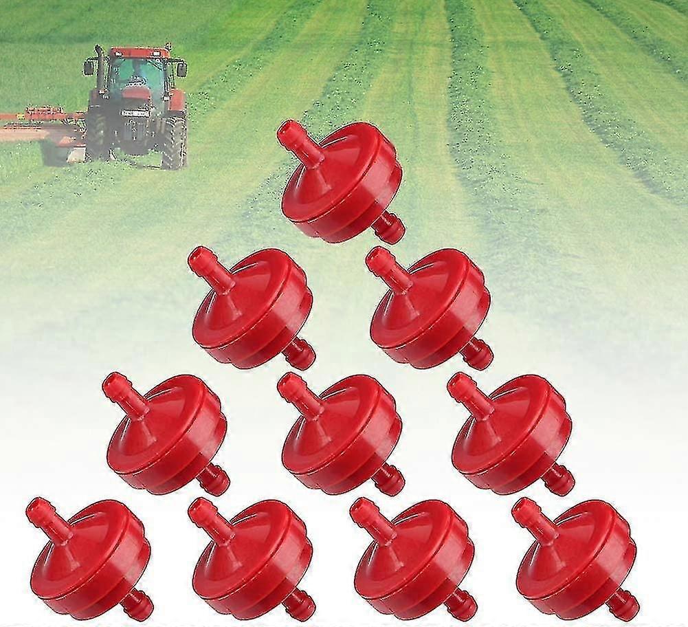Packung Mit 10 Kraftstofffiltern Für Rasenmäher, Kompatibel Mit Briggs & Stratton 298090 Und 298090s (1/4").