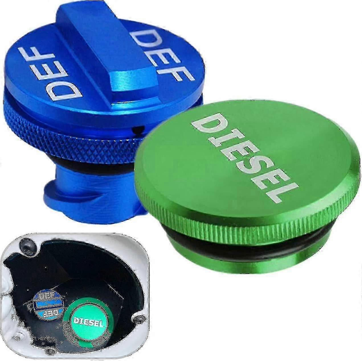Magnetische Tankdeckel Für Kraftstoff Und Öl (diesel Und Adblue) – 2er-pack
