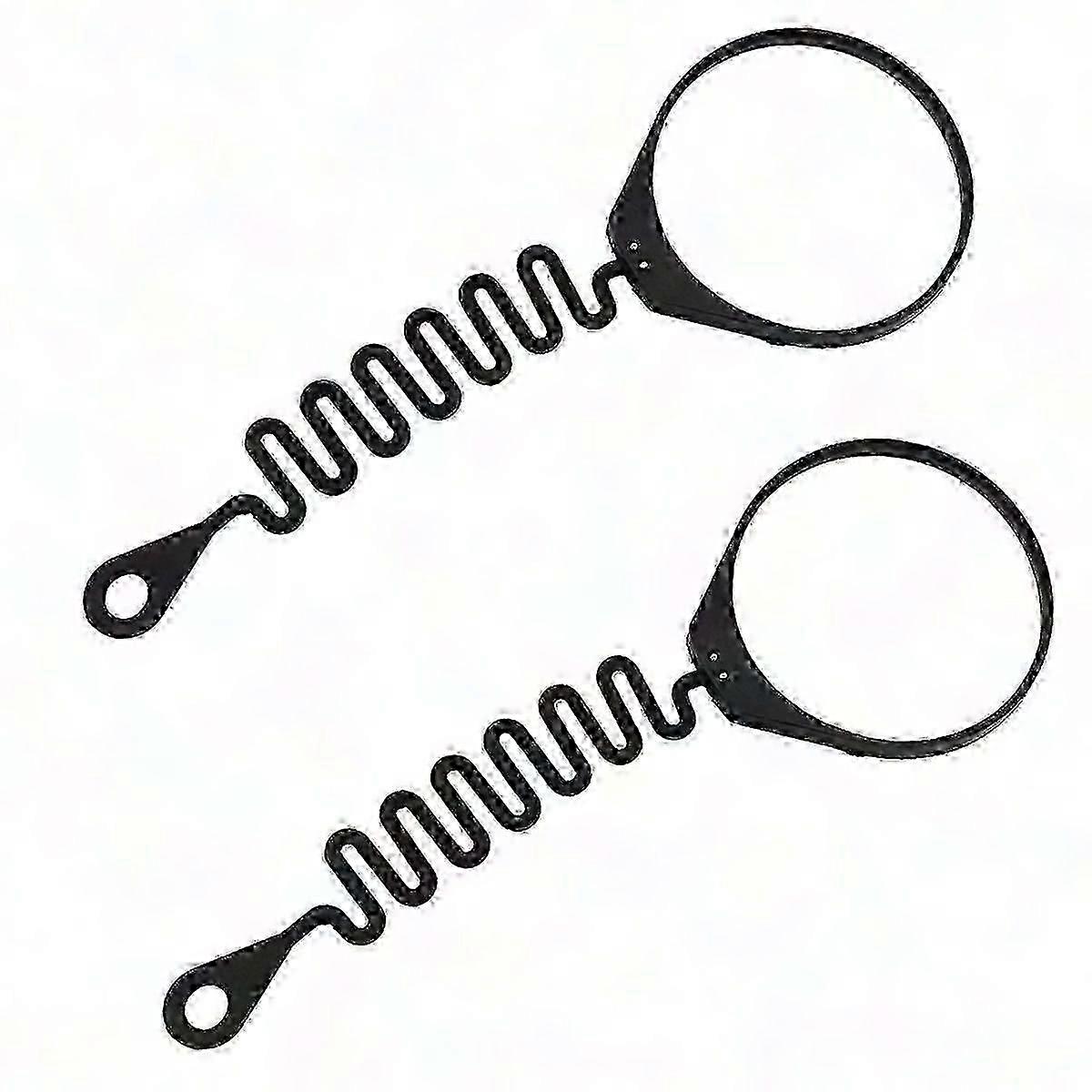 2er-set Befestigungsbänder Für Tankdeckel S60 S80 Xc60 Xc90 – Tankdeckelbefestigung Weicher Kunststoff, Schwarz, 2er-set – Einfache Autoreparatur