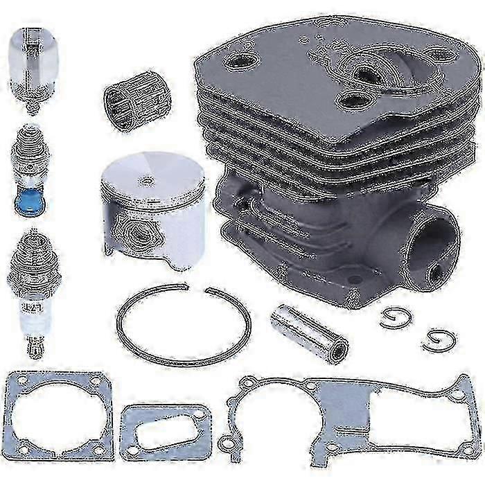 44-mm-zylinderkit [kolben, Wastegate, Zündkerze, Kraftstofffiltergehäuse] Kompatibel Mit Husqvarna 350, 346 Und 393