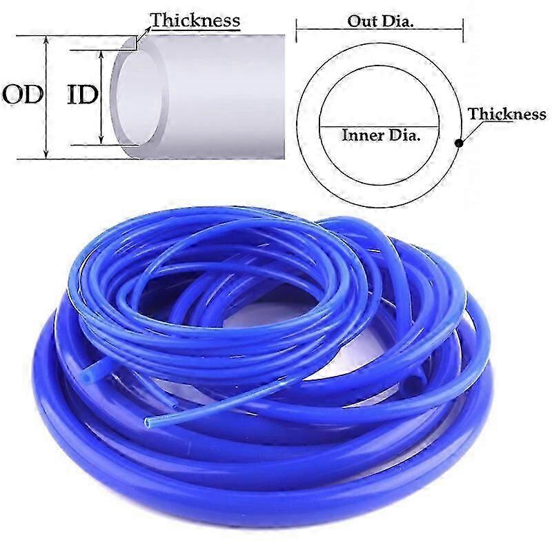 Hochwertiger Blauer Flexibler Silikonschlauch 1 M/3 M/5 M, Innendurchmesser 2 Bis 40 Mm, Hitze- Und Hochdruckbeständig, Für Kraftstoffzylinder, Vakuumkühlkreislauf Und Luftpumpe.