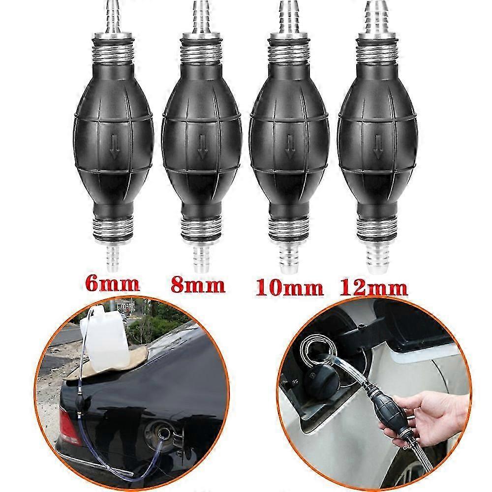 Manuelle Ansaugpumpe Mit 6 Mm, 8 Mm, 10 Mm Und 12 Mm Durchmesser Zum Umfüllen Von Diesel, Öl, Benzin Und Kraftstoff Für Autos, Boote Und Außenbordmotoren.