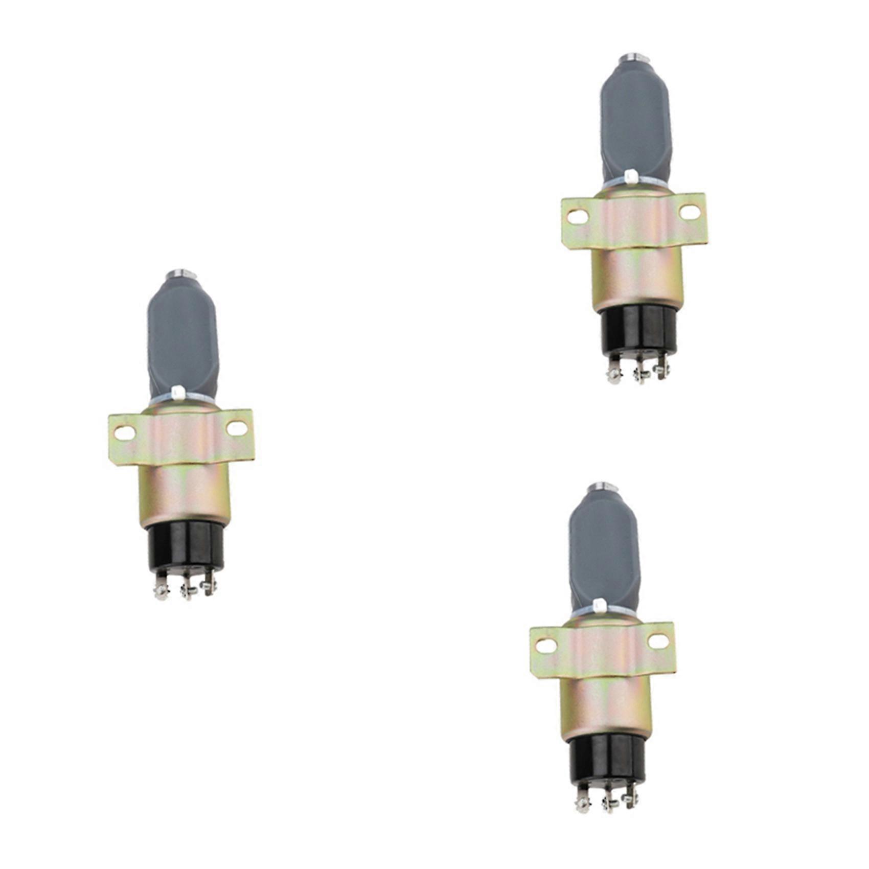 3x 3864274 1751-24e Sa-3766t 24v Absperr-magnetventil Für Cummins,