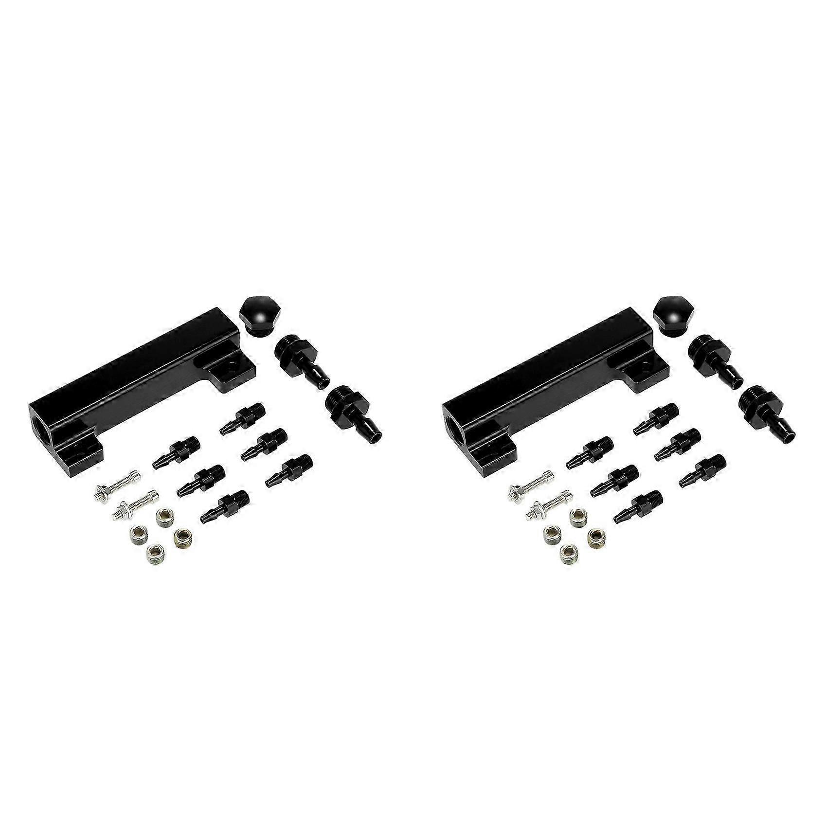 6-port-ansaugkrümmer-kit Mit Unterdruckblock, Kraftstoffdruckbegrenzungsventil, 1/8-npt-turboladeranschluss Für Ladedruckregler Und -anzeigen, Aluminiumlegierung