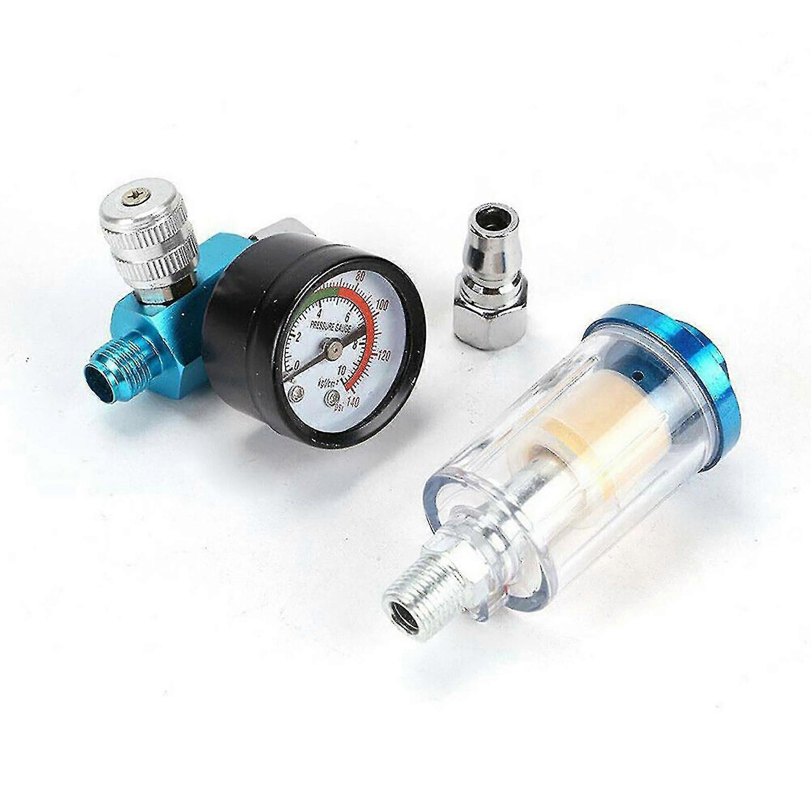1/4 Zoll (2023) Luftdruckregler Für Farbpistole, Öl- Und Feuchtigkeitsabscheider, Wasserfilter Mit Manometer