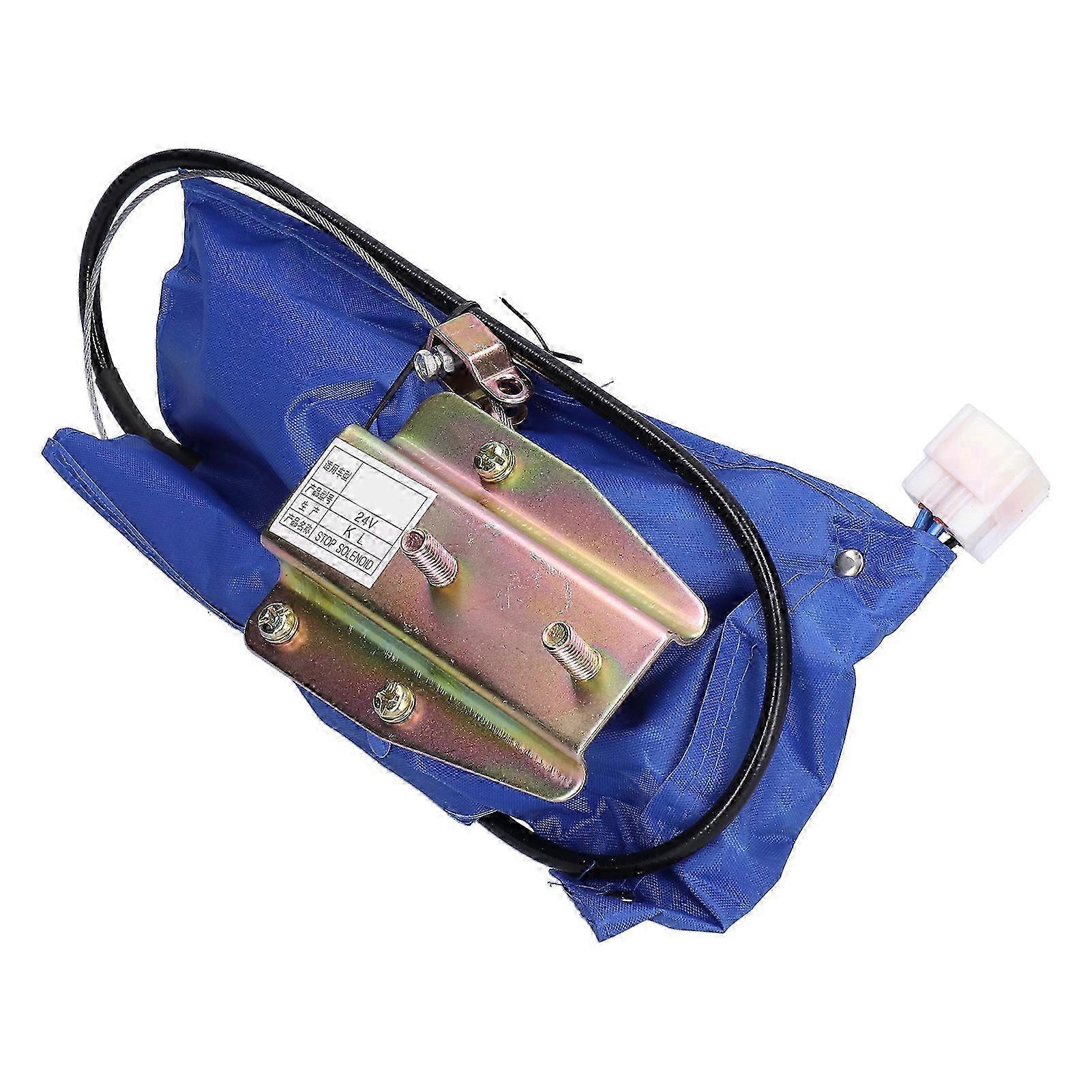24-v-magnetabsperrventil Für Sy-baggermotor, Dieselkraftstoff-absperrventil Mit Flammenüberwachung, 1 Meter Kabel