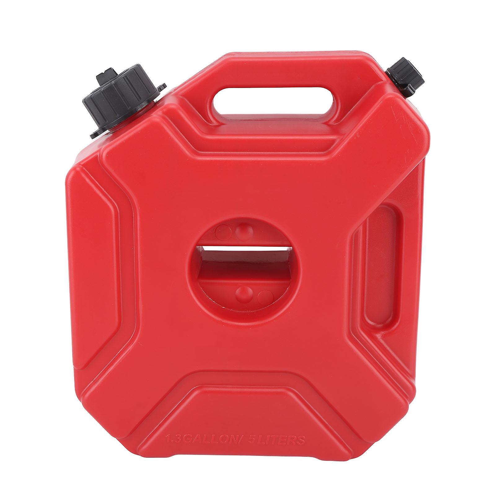 Großer Roter Kraftstoff-/dieseltank (5 L / 1,3 Gallonen) Für Autos, Motorräder, Utvs, Quads Und Geländefahrzeuge.
