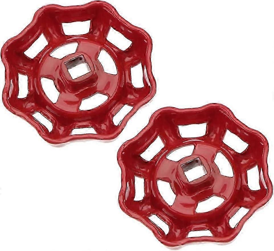 2-teilige Rote 7x7mm Eisenpumpen, Oberer Griff Des Schwungradteils Des Absperrventils, Geneigtes Ventilsitzventil