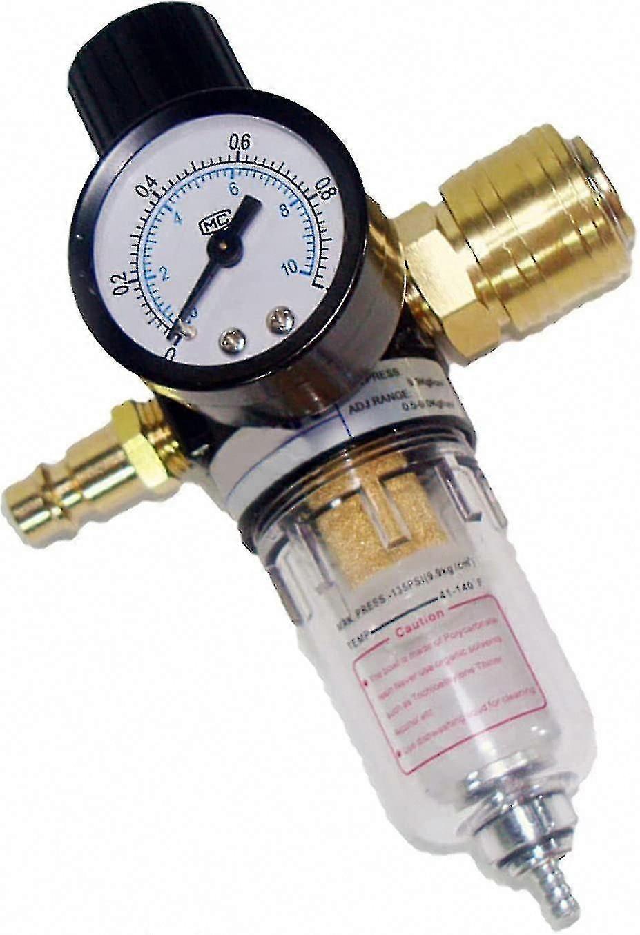 1/4-zoll-druckluftdruckregler Mit Wasserabscheider Und Deutschen Schnellkupplungen Für Die Wartungseinheit Des Kompressorfilters