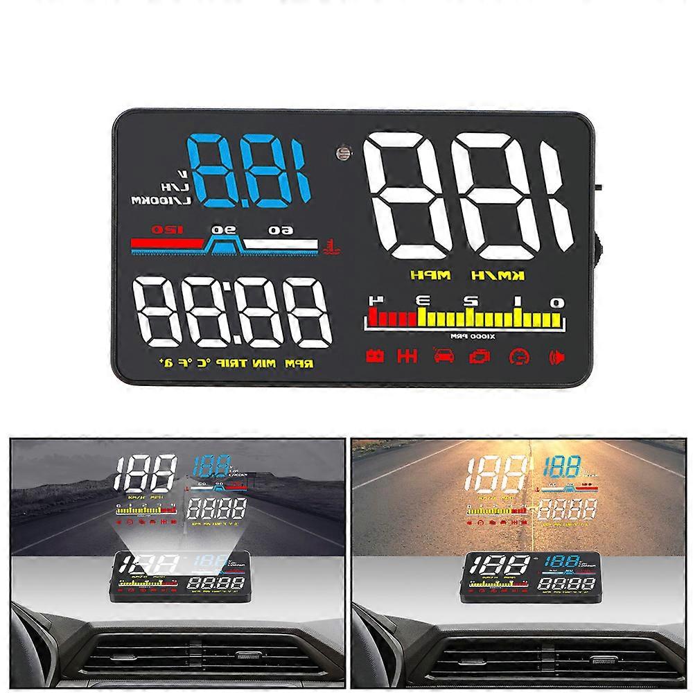 5,5-zoll-head-up-display (hud) Für Q7-fahrzeuge, Windschutzscheibenprojektor, Gps, Höhenmesser, Digitaluhr, Geschwindigkeitswarnung, Kilometerzähler, Satelliten