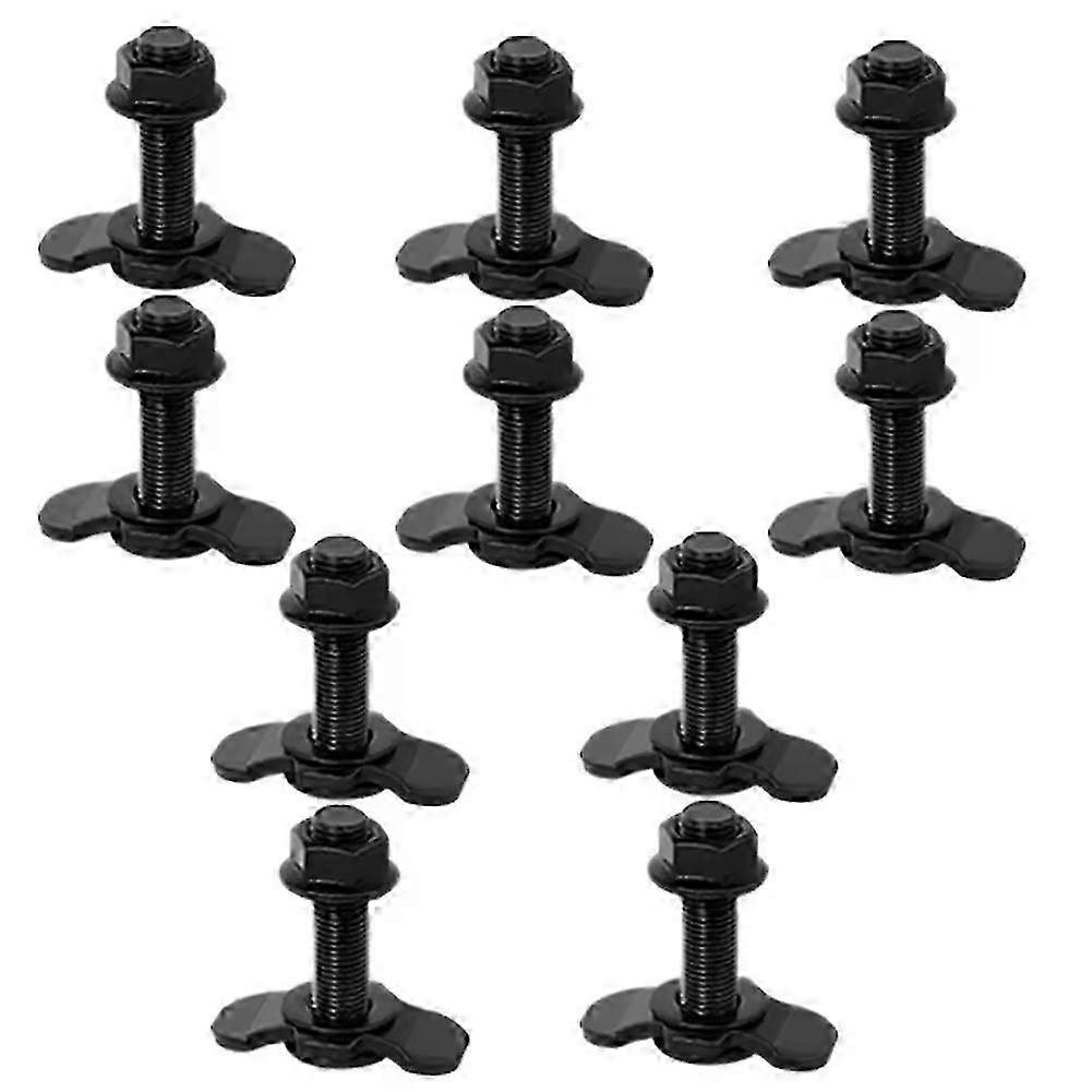 10 Stück Doppelgewindemuttern Für 3/8-24 45 Mm L-schiene, Kompatibel Mit Anhänger- Und Lkw-plattformen.