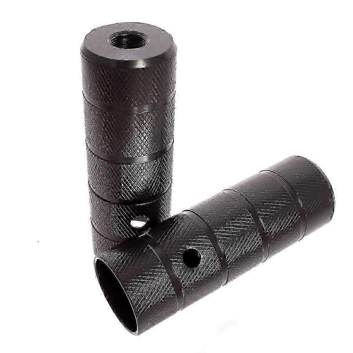 Khe Bmx-achsen-pegs Aus Schwarzem Stahl, 14-mm-gewinde, Für Stunts – Schwarzes Paar