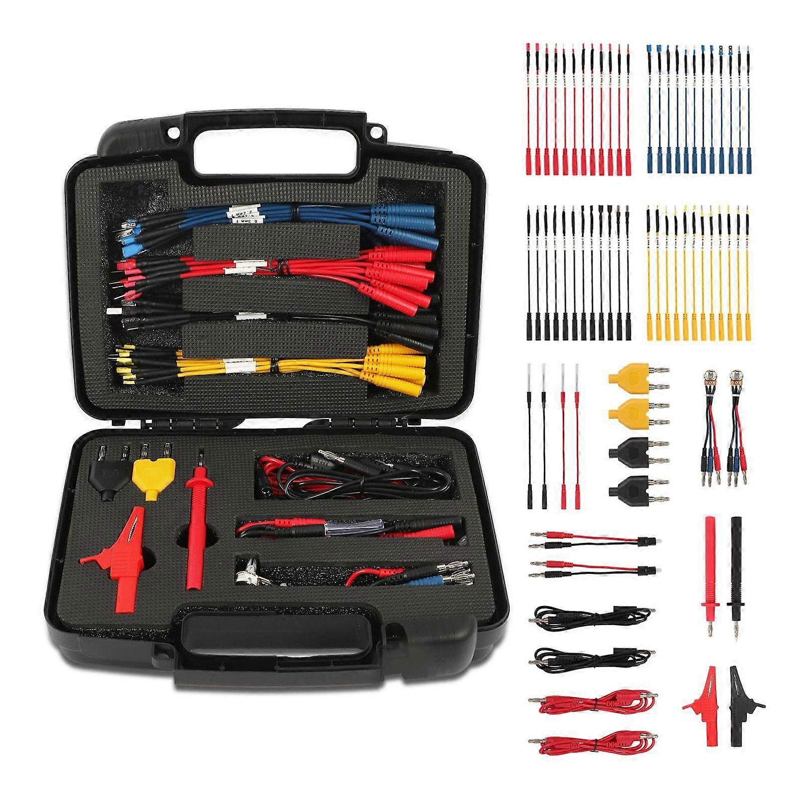 68-teiliges Messleitungsset Für Multimeter, Krokodilklemmen, Messspitzen, Oszilloskop