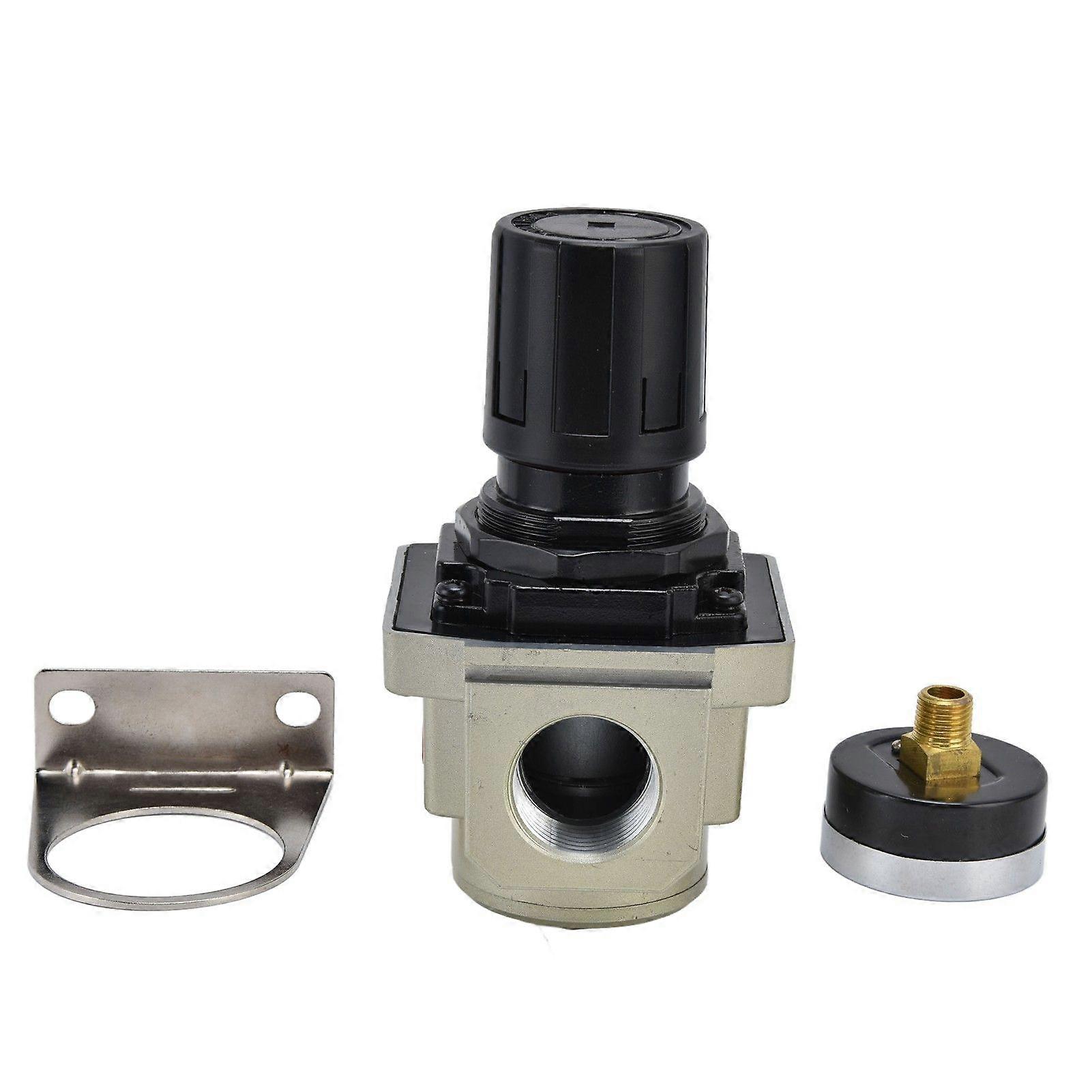 Luftdruckregler-überdruckventil 0,05–0,8 Mpa, Regler Aus Aluminiumlegierung Mit 1-zoll-manometer