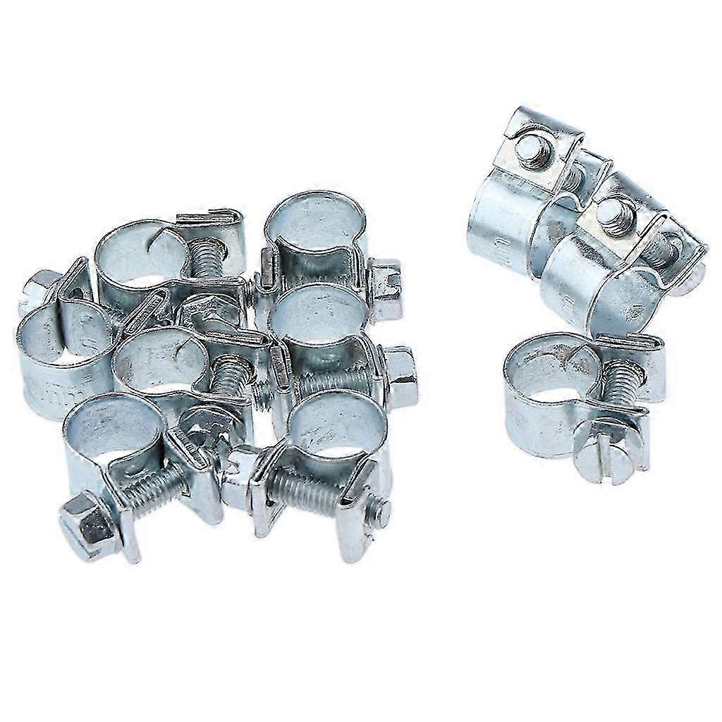 Packung Mit 10 Schlauchschellen Für Kraftstoffleitungen (benzin/diesel) Von 8 Bis 10 Mm (26 Stück).
