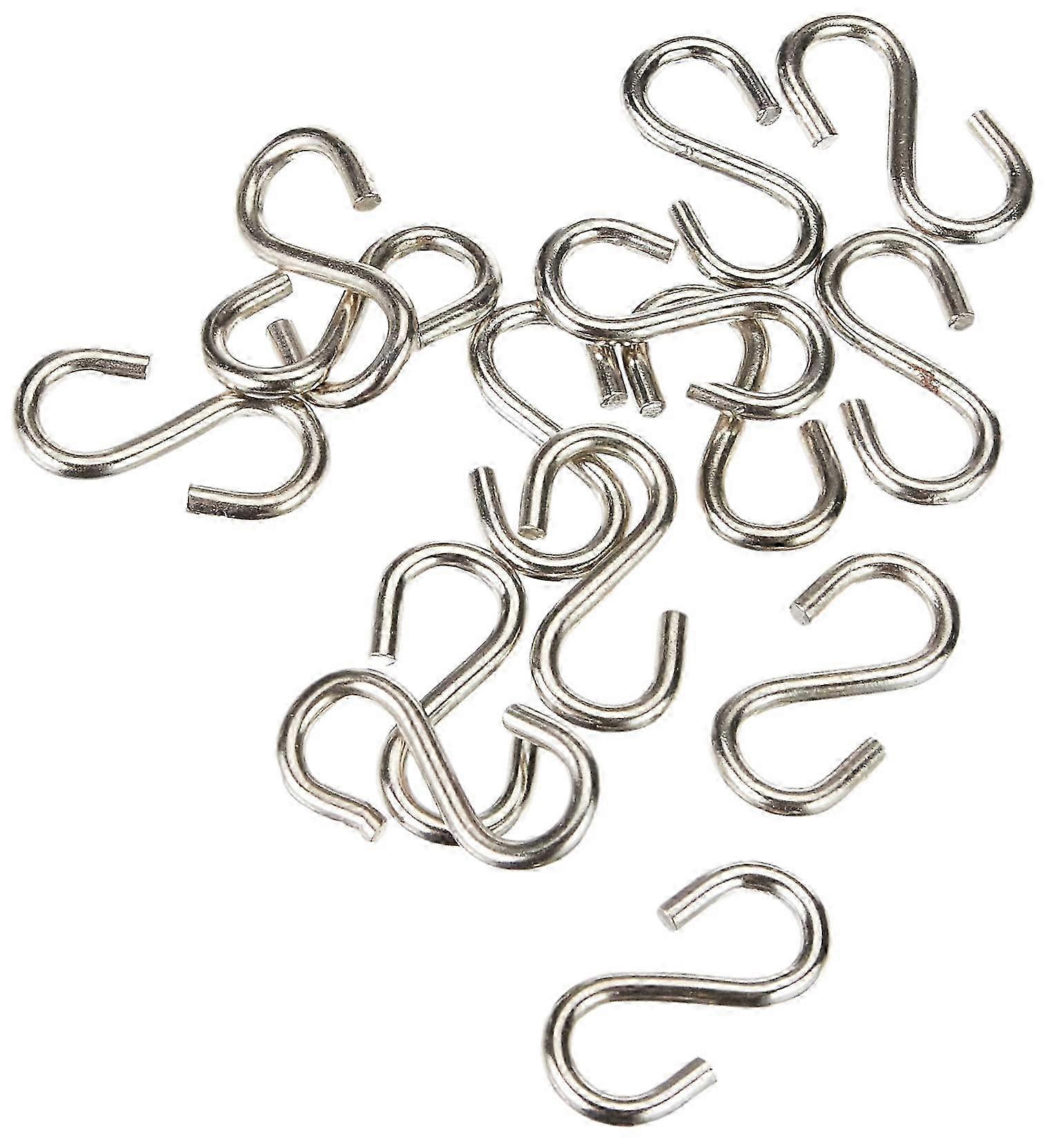 S-haken Aus Verzinktem Stahl, 3 Mm Durchmesser, 6 Mm Öffnung, Zum Aufhängen Und Aufbewahren, 230/17z, 100er-packungyzab
