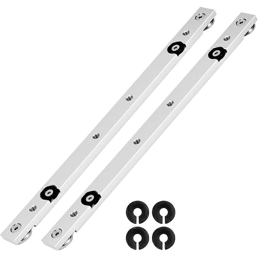 Set Aus 2 X 300 Mm Gehrungsschienen Aus Aluminiumlegierung - T-nut-schienen Für Kreissägen, Frästische Und Werkstattvorrichtungen