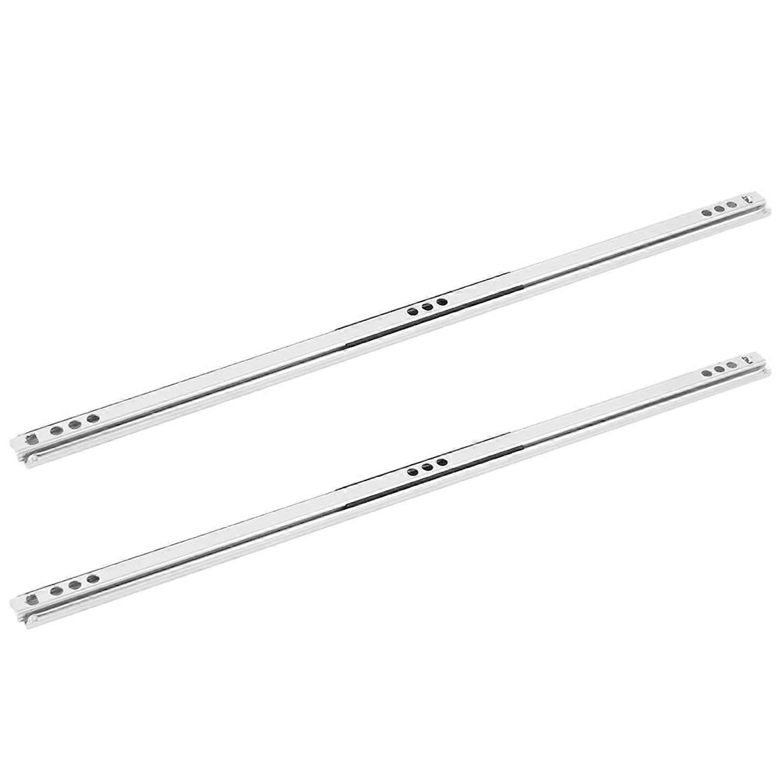 Vollauszugsschienen Mit Kugellager, 400 Mm, Sanftes Und Geräuschloses Schließen, Aus Robustem Stahl Für Schränke (2er-pack)