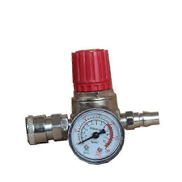 Einstellbarer Druckregler Für Luftkompressoren Mit Manometer, Stabiles Regelventil Für Pumpen Und Werkzeuge