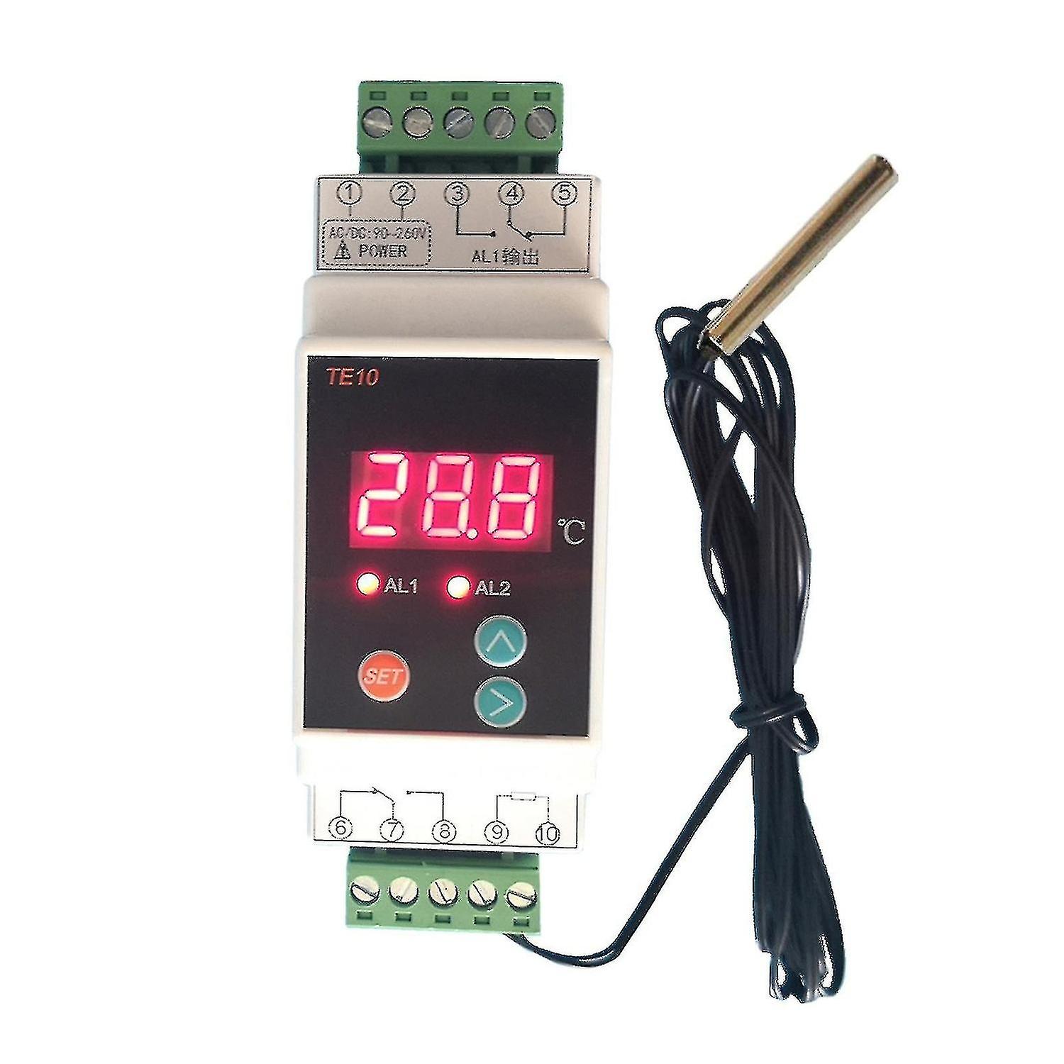 Standard-relais-thermostat Mit 2 Ausgängen Und Sensor, Kein Gemeinsamer, Normalerweise Geschlossener Ausgang