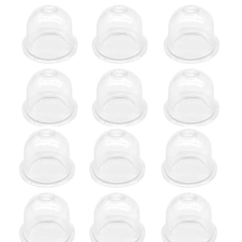 Packung Mit 12 Weißen 18-mm-primerpumpen Mit Transparentem Ölbecher Für Vergaser, Für Freischneider, Heckenscheren, Benzinsägen Und Ventilatoren.
