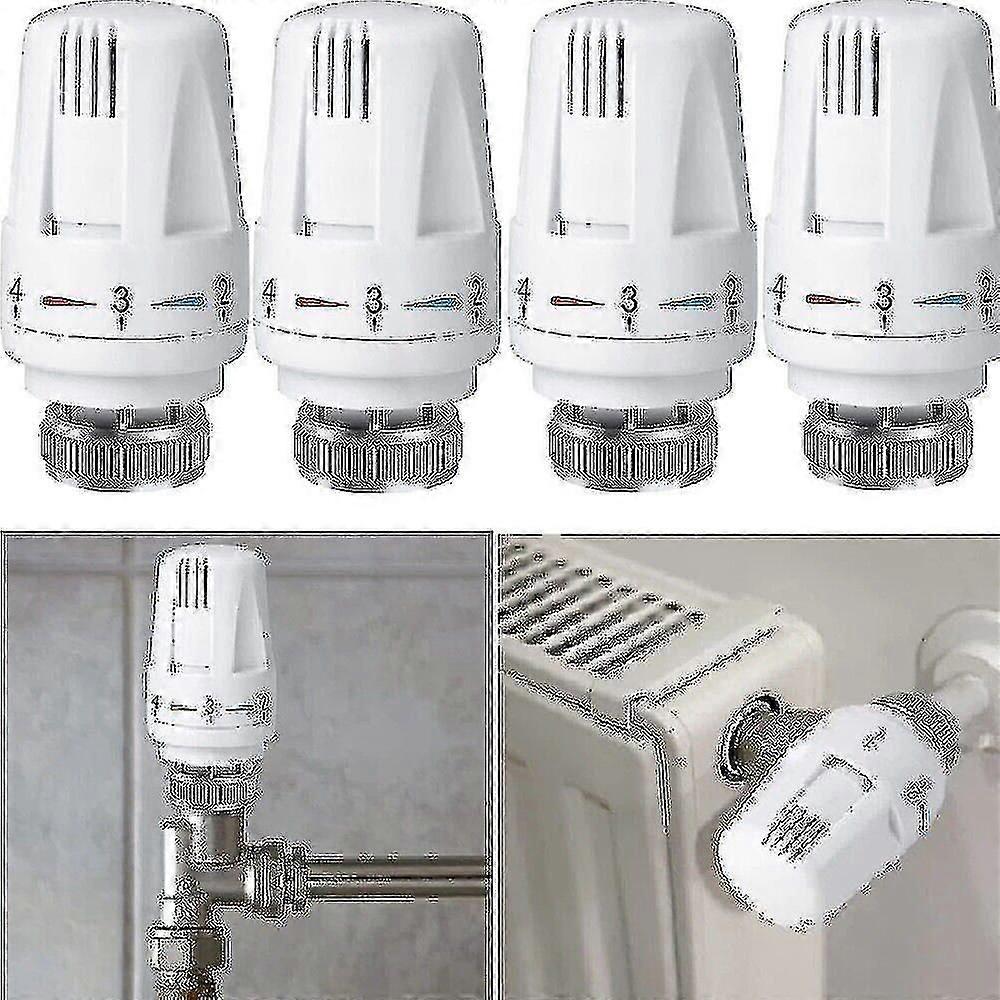 4x Thermostat-heizkörperregler, Thermostat-heizventil M30 X 1,5 Hao