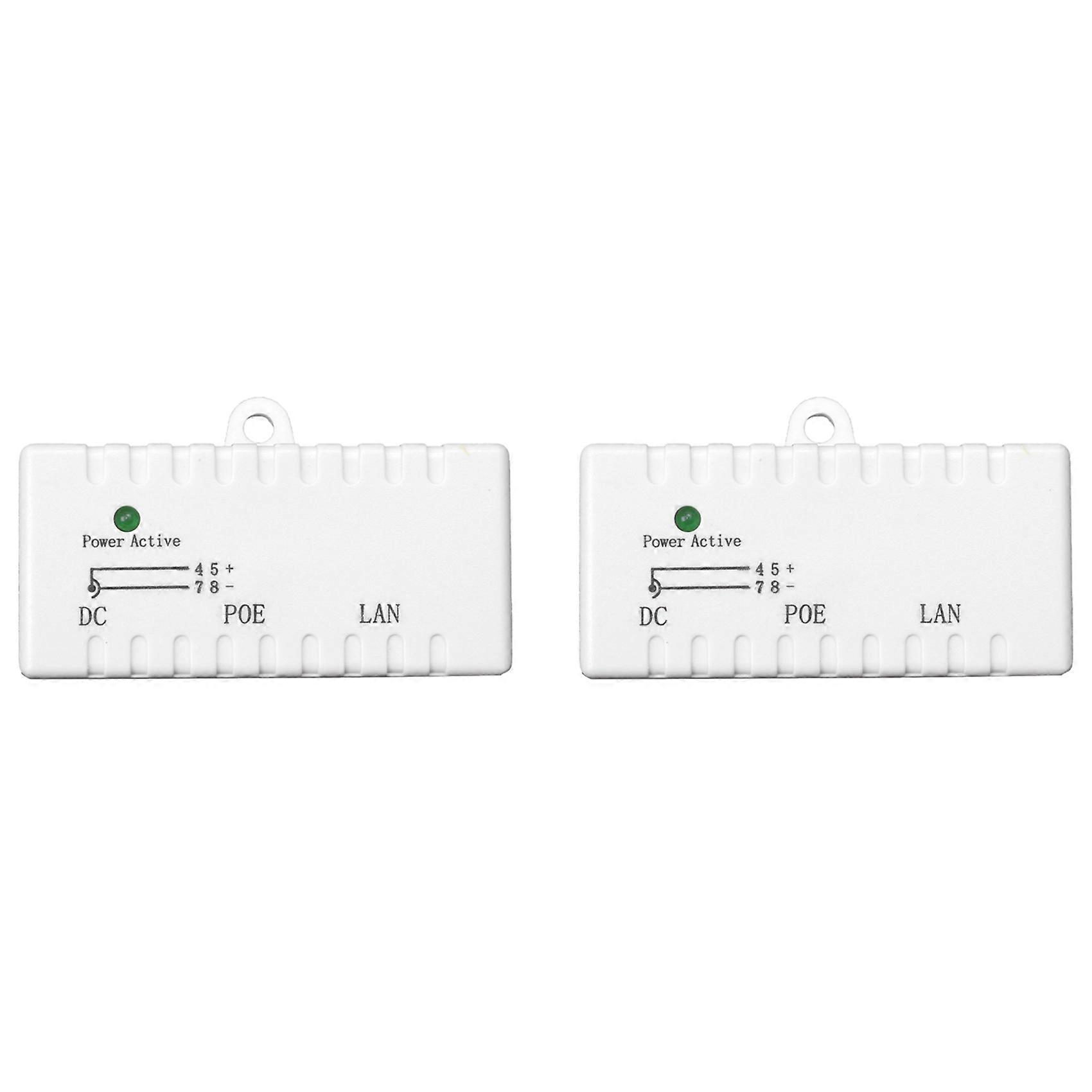 Poe-splitter, Poe-injektoren Mit Rj45-dc-eingang, 5,5 Mm X 2,1 Mm Eingang, Passiver Poe-adapter/splitter (weiß)