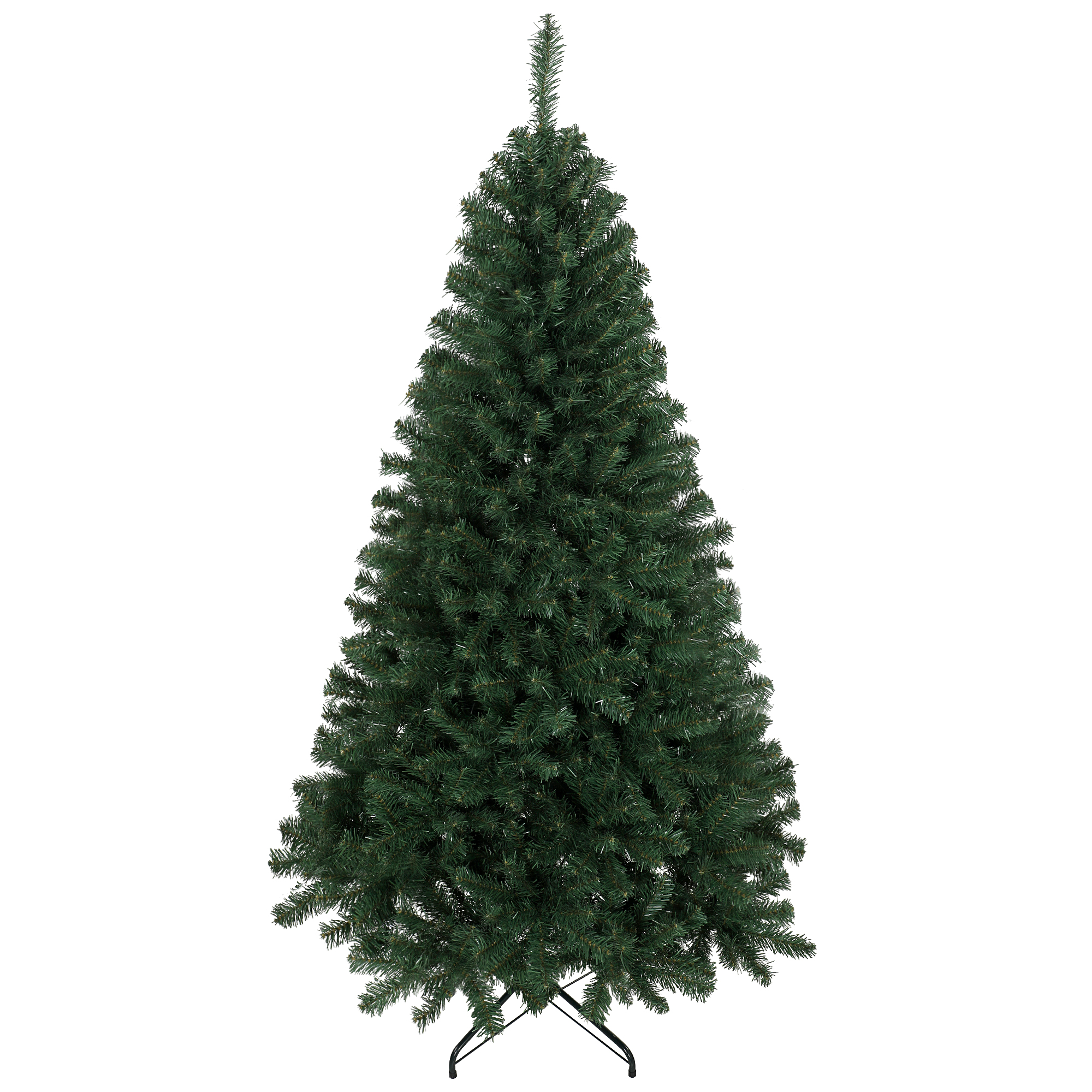 180 Cm Hoher Künstlicher Weihnachtsbaum Mit 888 Feuerfesten Zweigen, Klappbarem Metallfuß, Grün