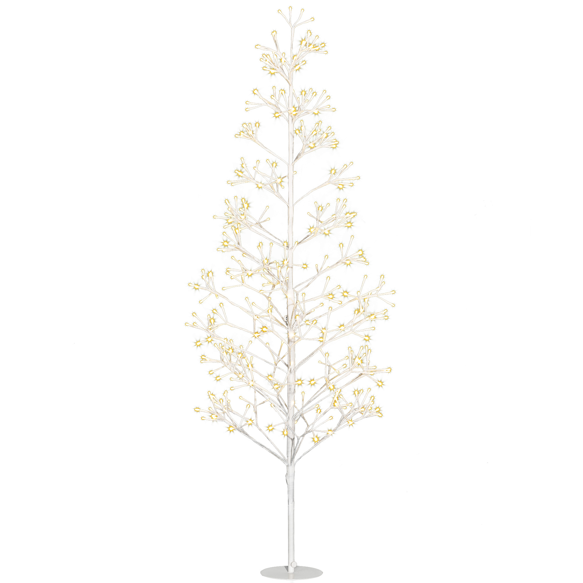 Künstlicher Weihnachtsbaum, 180 Cm, Mit 384 Weißen Led-lichtern