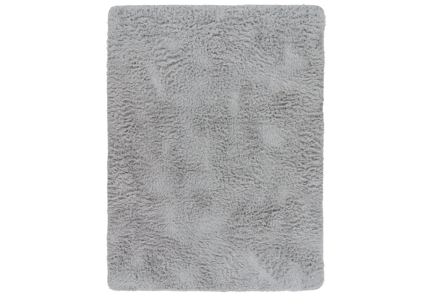 Teppich Wohnzimmer Hochflor Langflor Weich Soft Modernes Einfarbiges Design 60 Cm X 100 Cm X 37 Mm Hellgrau Rechteckig Bild 2