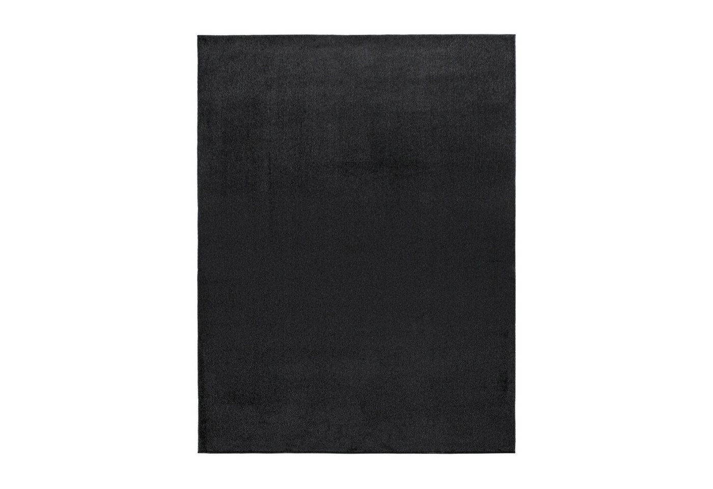 Wohnzimmer Teppich Kurflor Unifarbendes Design Modern Und Zeitlos 60 Cm X 100 Cm X 12 Mm Grau Schwarz Läufer Bild 3