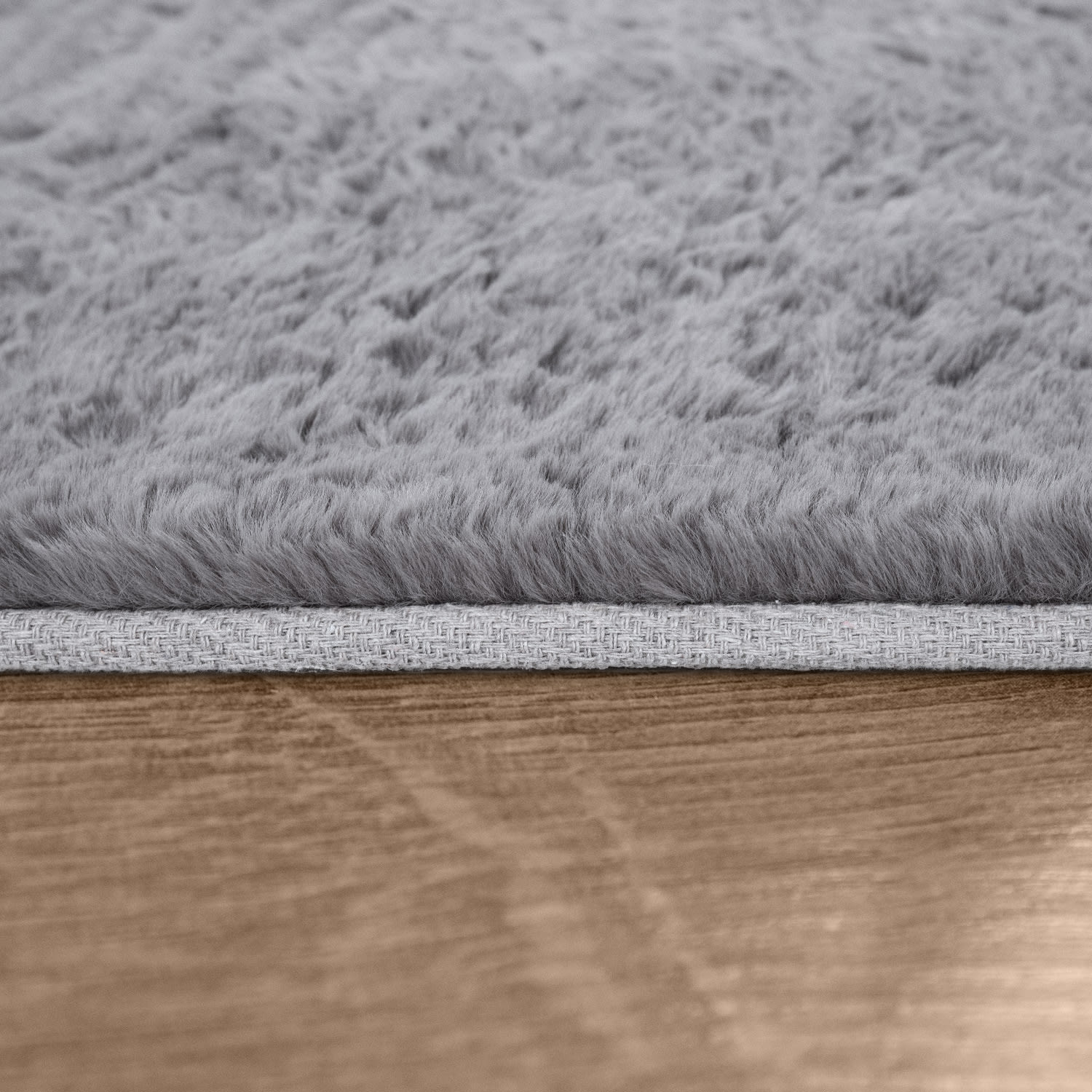 Hochflor Teppich Schlafzimmer Kunstfell Flauschig Kaninchenfell Imitat 80 Cm X 300 Cm X 26 Mm Anthrazit Rechteckig