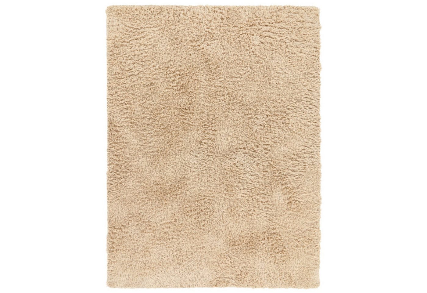 Teppich Wohnzimmer Hochflor Langflor Weich Soft Modernes Einfarbiges Design 60 Cm X 100 Cm X 37 Mm Beige Rechteckig Bild 5