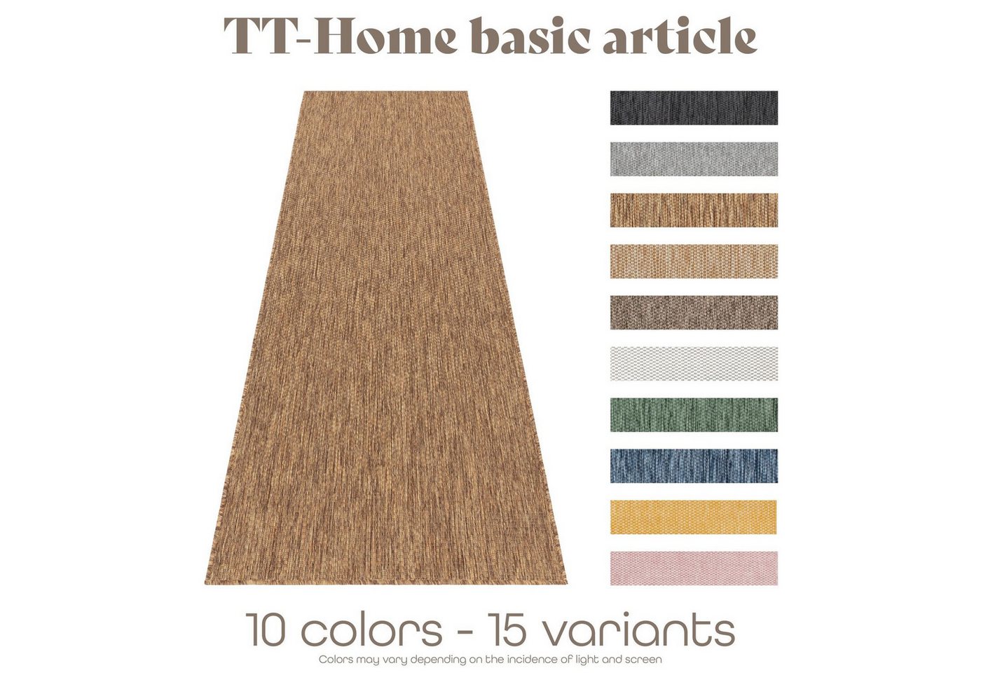 Teppich Outdoor Wohnzimmer Esszimmer Balkon Wetterfest 60 Cm X 100 Cm Coffee Läufer