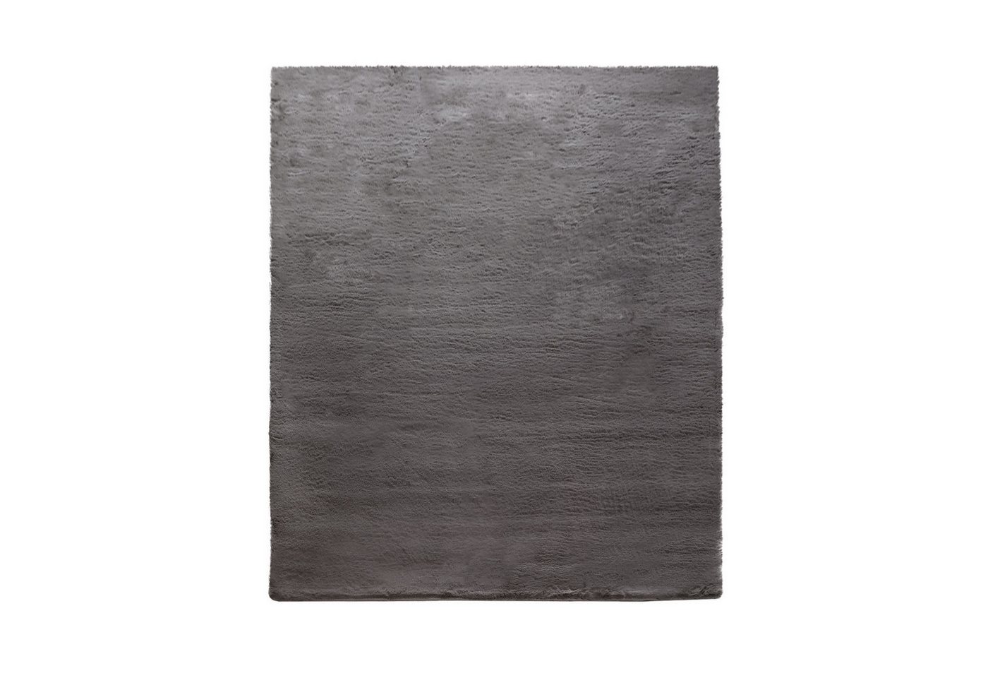 Hochflor Teppich Schlafzimmer Kunstfell Flauschig Kaninchenfell Imitat 60 Cm X 90 Cm X 26 Mm Dunkelgrau Rechteckig Bild 2