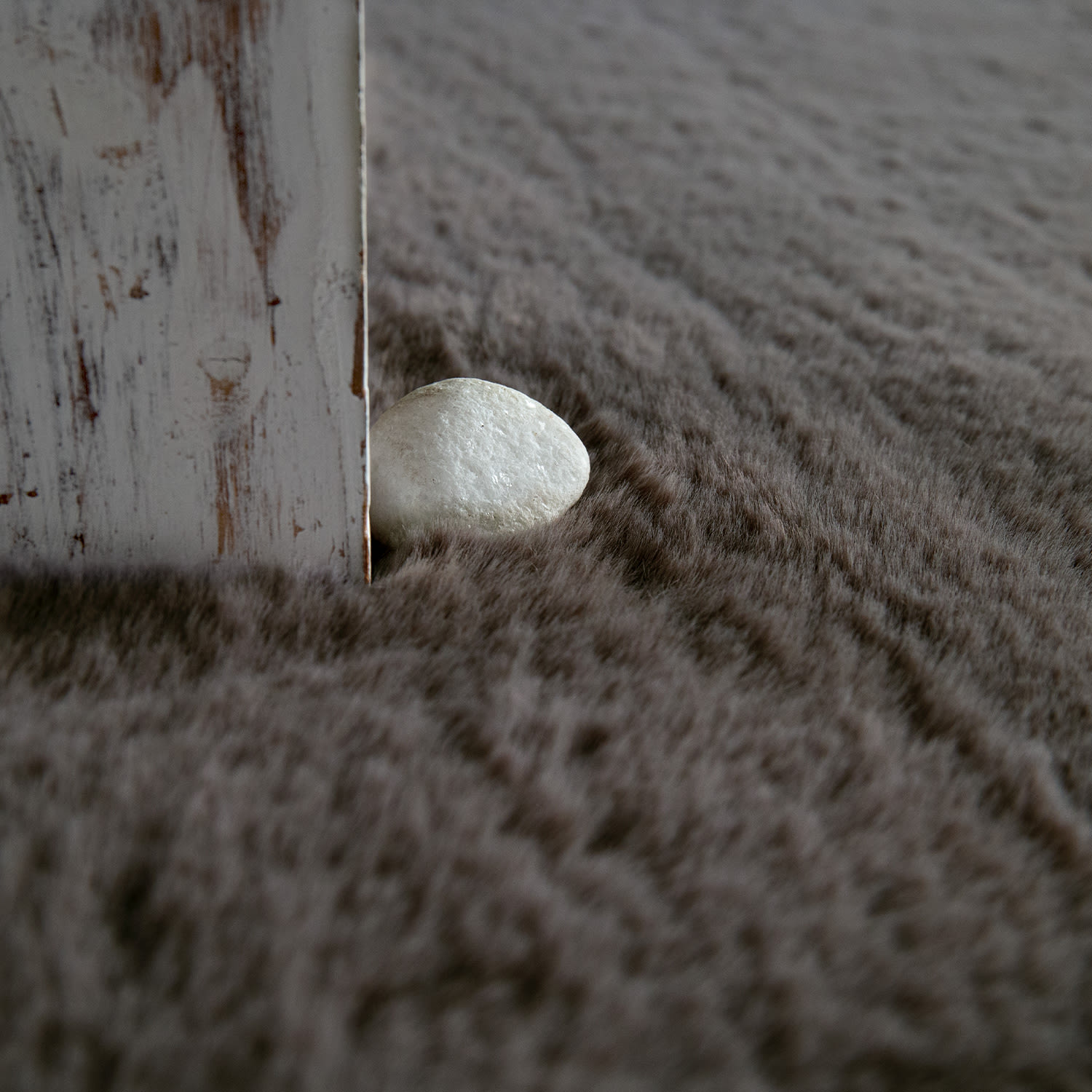 Hochflor Teppich Schlafzimmer Kunstfell Flauschig Kaninchenfell Imitat 200 Cm X 200 Cm X 26 Mm Dunkelgrau Quadrat