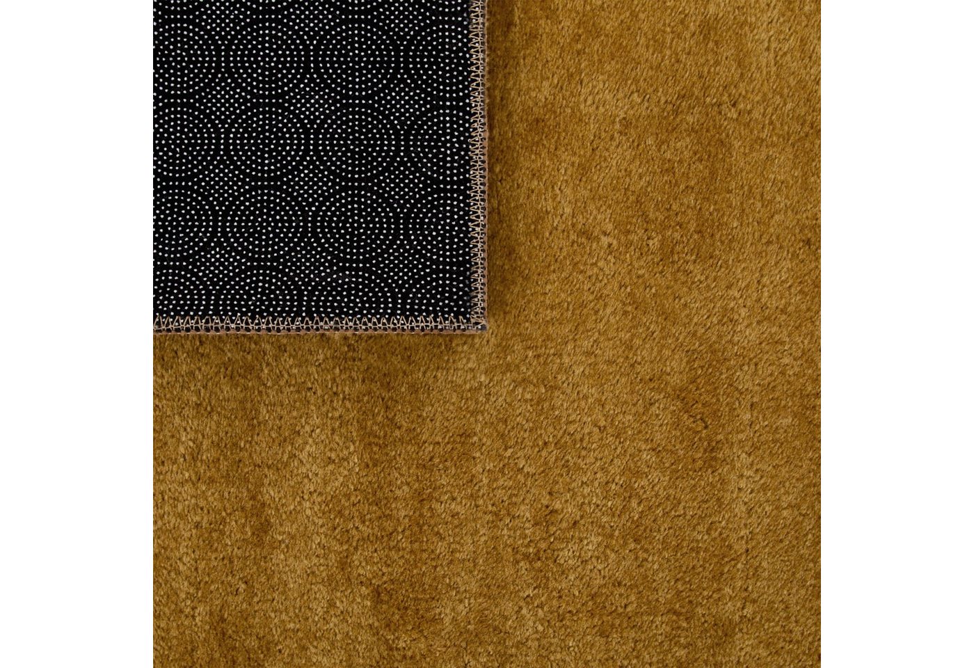 Wohnzimmer Kurzflor Einfarbig Modernes Design Waschbar 60 Cm X 100 Cm X 14 Mm Senf Rechteckig