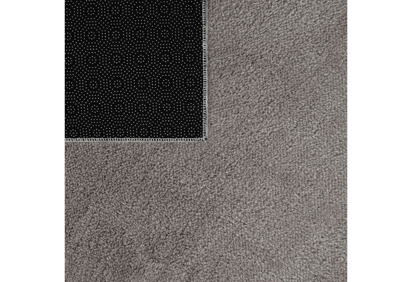 Wohnzimmer Kurzflor Einfarbig Modernes Design Waschbar 60 Cm X 100 Cm X 14 Mm Grau Läufer Bild 5