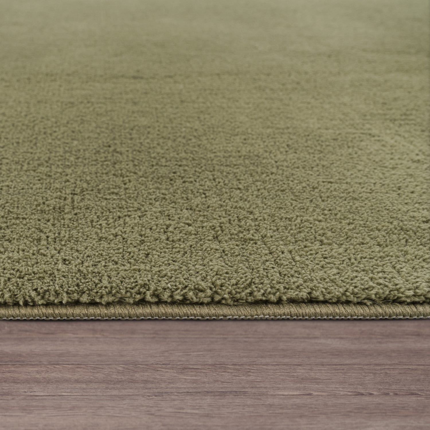 Wohnzimmer Teppich Esszimmer Waschbar Fellimitat Hochflor Shaggy Weich Uni 80 Cm X 300 Cm X 14 Mm Grün Rechteckig