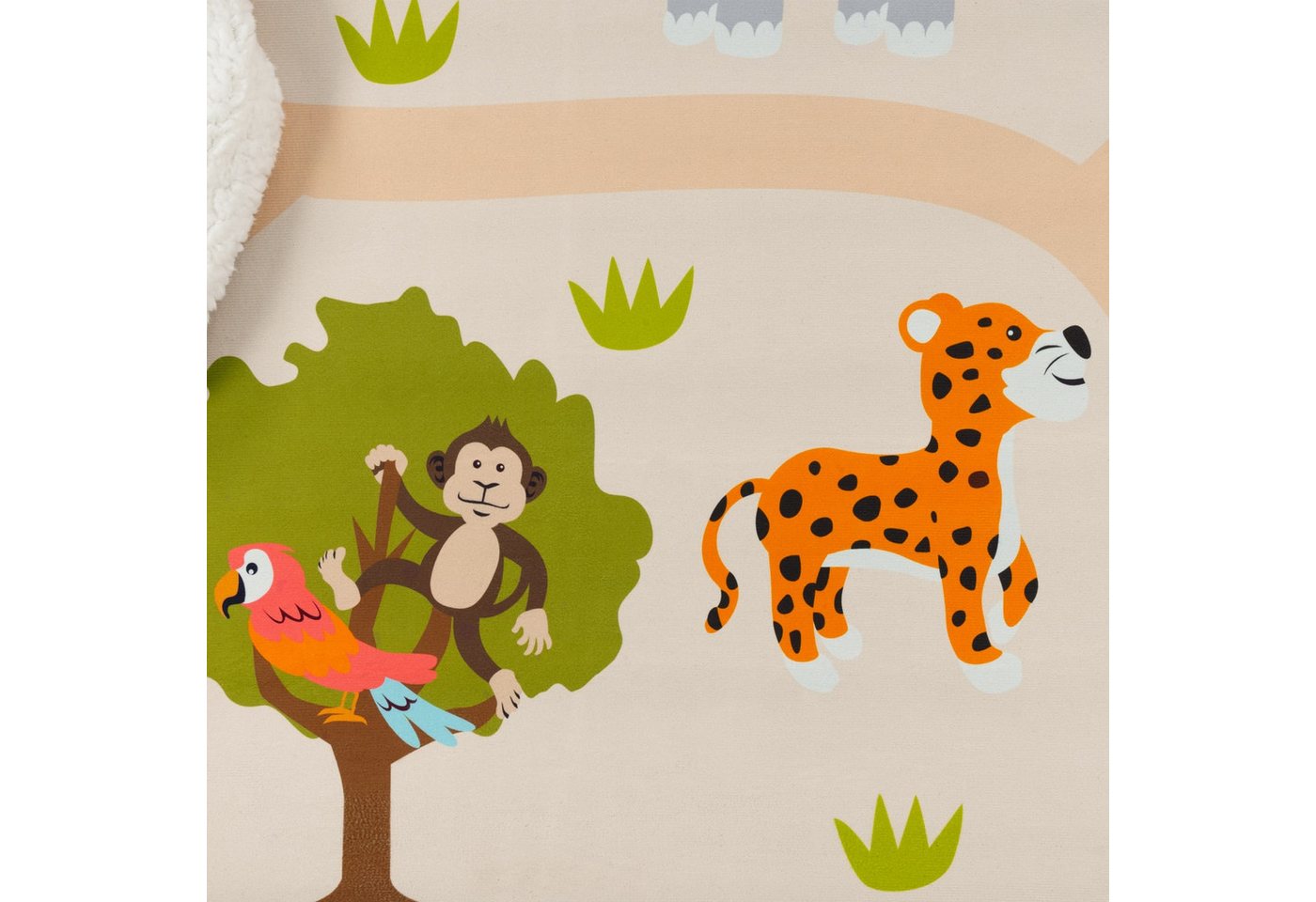 Kinderzimmerteppich Teppich Junge Mädchen Kinderteppich Baby Rutschfest Straße 80 Cm X 150 Cm Mehrfarbig Rechteckig Bild 4