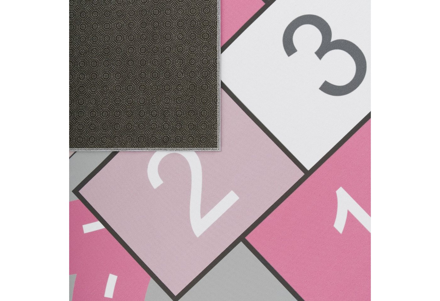 Kinderzimmerteppich Teppich Junge Mädchen Kinderteppich Baby Rutschfest Straße 80 Cm X 150 Cm Pink Rechteckig Bild 3