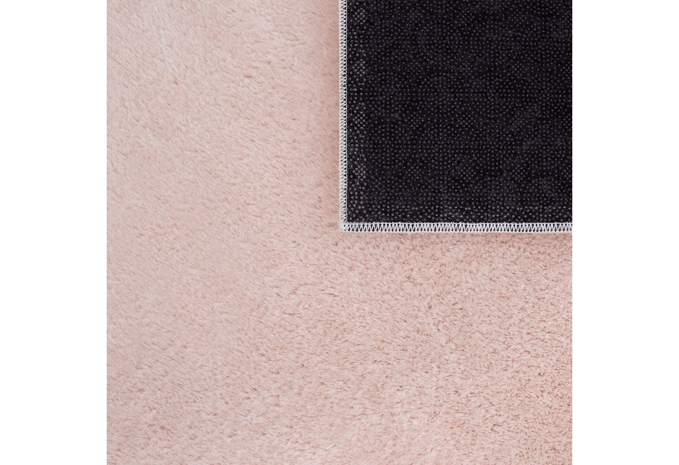 Wohnzimmer Kurzflor Einfarbig Modernes Design Waschbar 60 Cm X 100 Cm X 14 Mm Rosa Rechteckig Bild 4