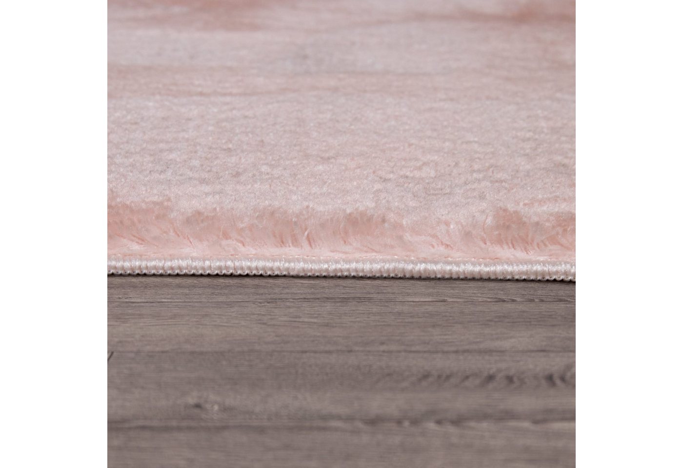 Wohnzimmer Kurzflor Einfarbig Modernes Design Waschbar 60 Cm X 100 Cm X 14 Mm Rosa Rechteckig Bild 5