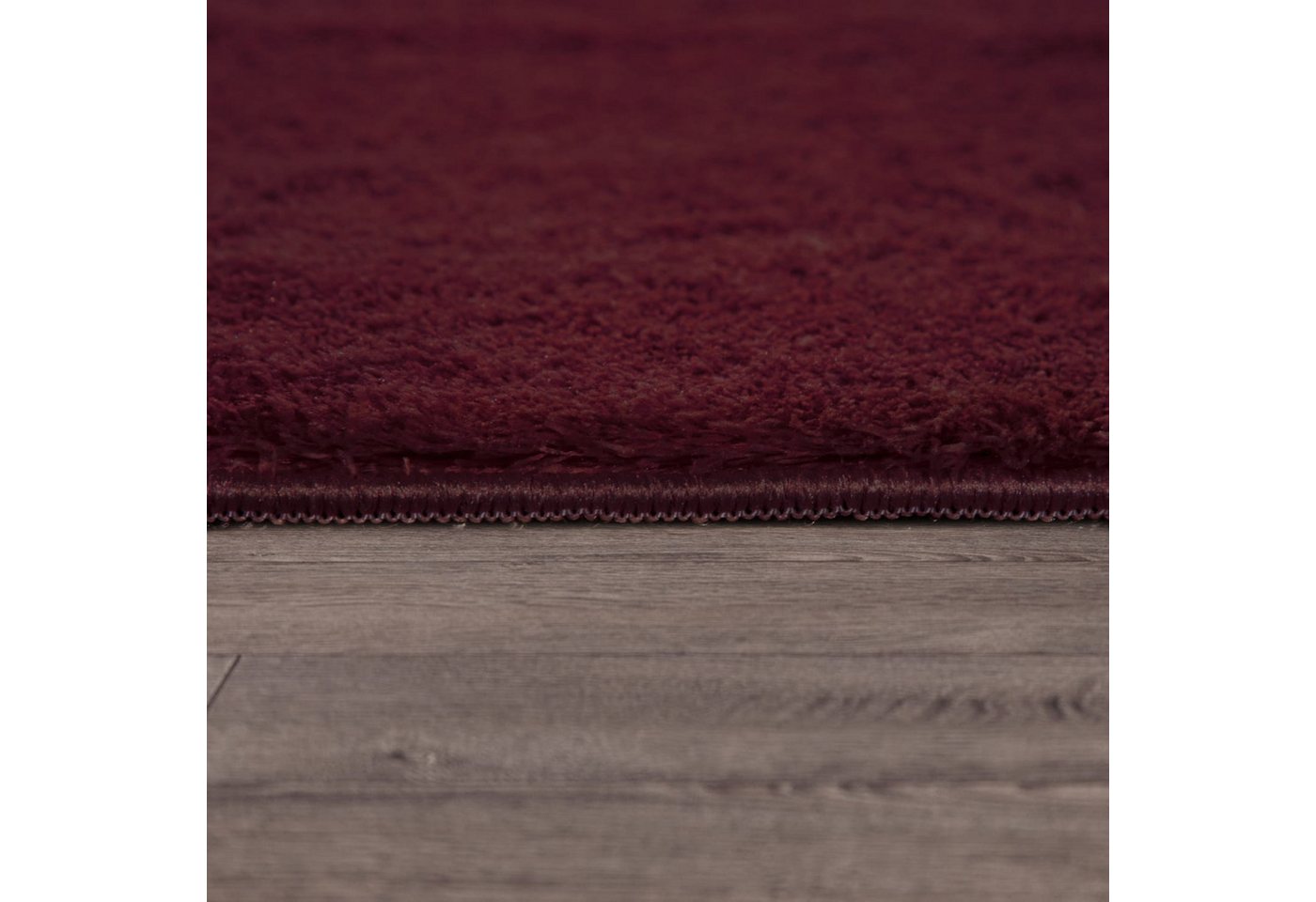 Wohnzimmer Kurzflor Einfarbig Modernes Design Waschbar 60 Cm X 100 Cm X 14 Mm Rot Rechteckig Bild 5