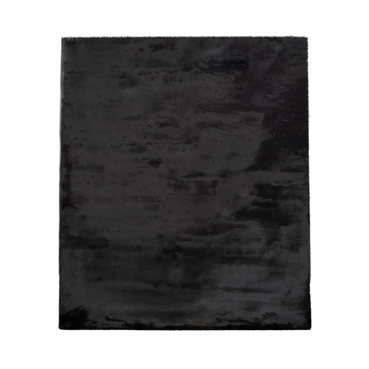 Hochflor Teppich Schlafzimmer Kunstfell Flauschig Kaninchenfell Imitat 160 Cm X 230 Cm X 26 Mm Schwarz Rechteckig