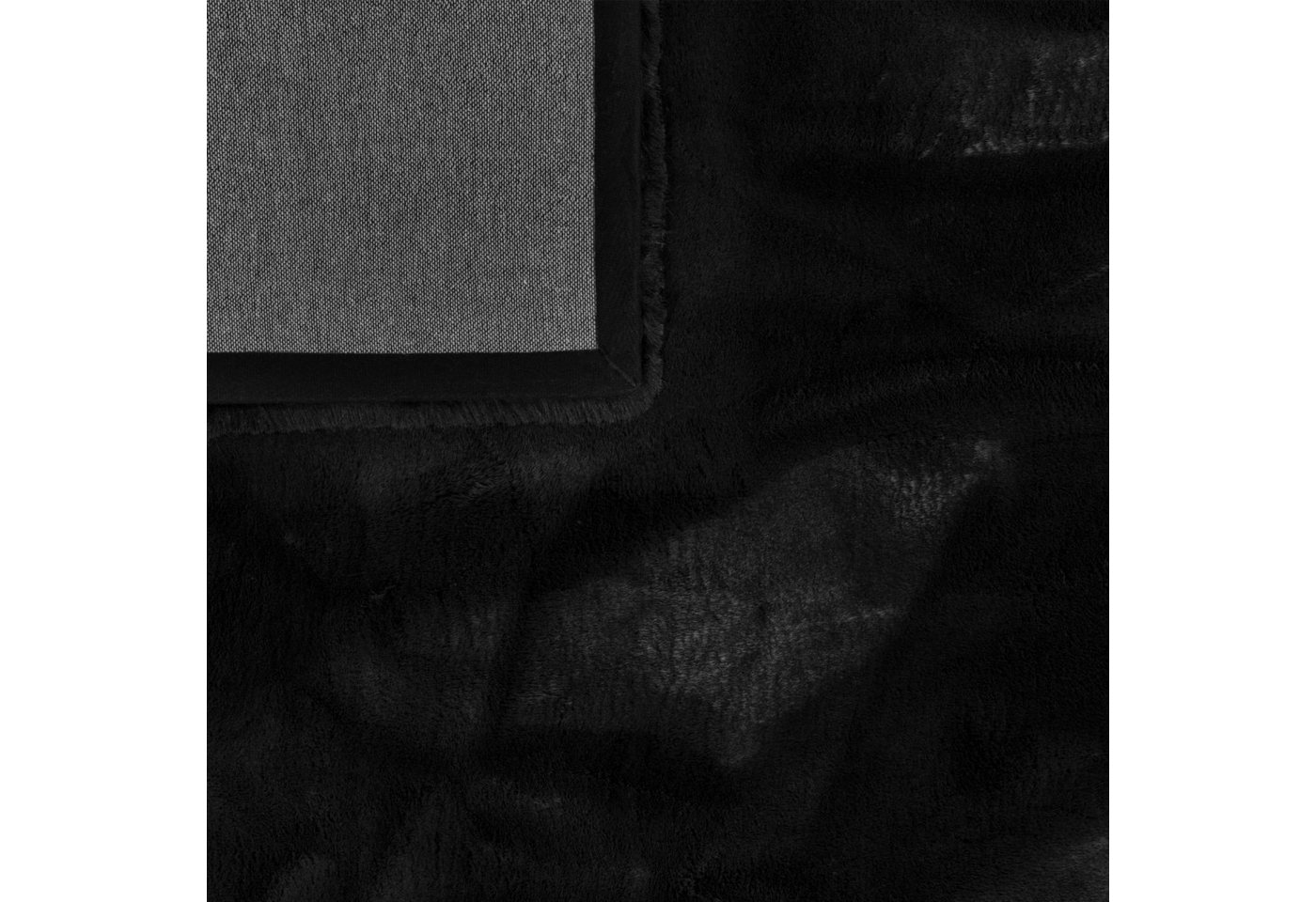 Wohnzimmer Hochflor Teppich Langflor Soft Kaninchenfell Fell Imitat Weich 60 Cm X 100 Cm X 39 Mm Schwarz Rechteckig Bild 5